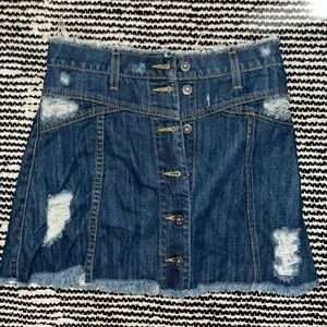 Denim carmar skirt